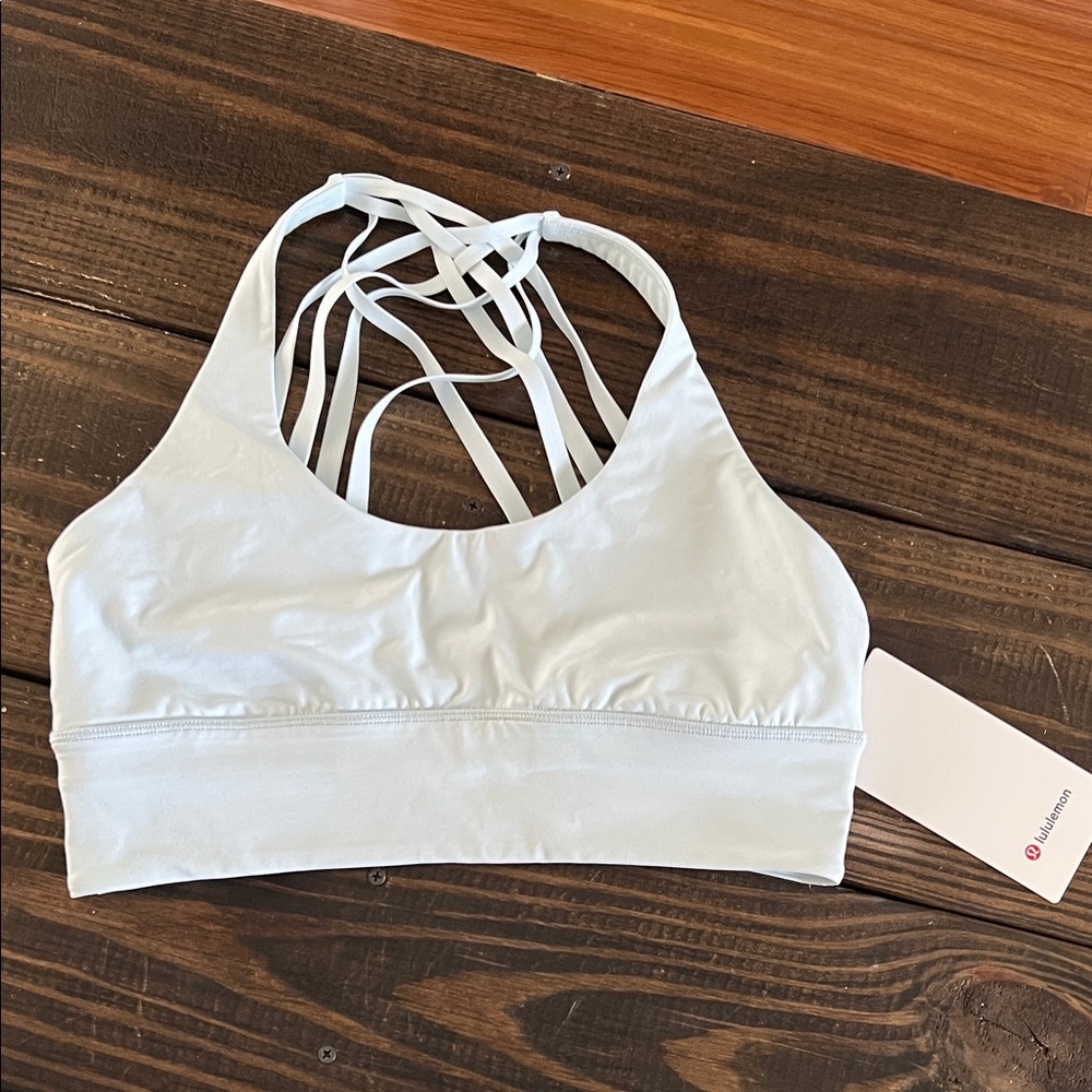 lululemon athletica Light Blue Strappy Sports Bra